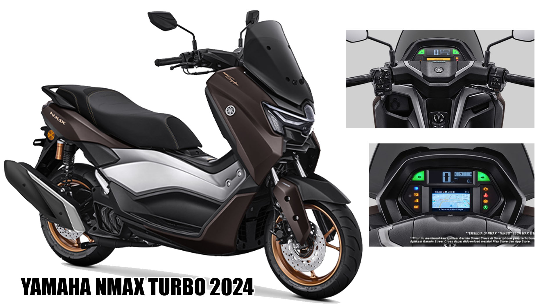 Motor Skutik dengan Desain Mewah,  Ada Maps dan Audio, Cek Spesifikasi Yamaha NMax Turbo 2024