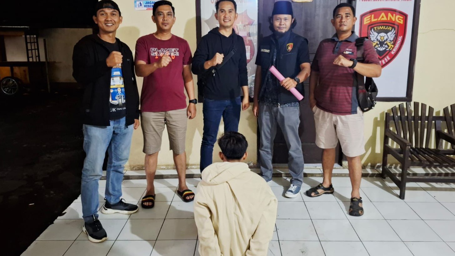 Tim Elang Polsek Lubuk Linggau Timur Tangkap Pencuri Motor Depan Eks Kompi