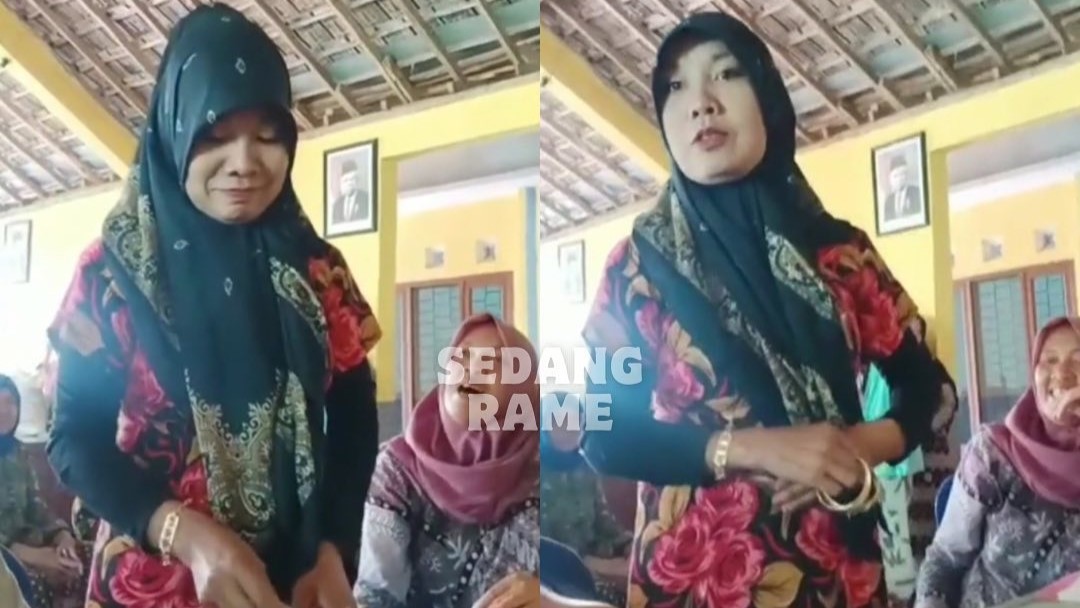 Ibu-Ibu Ini Disoraki Warga Lantaran Antri Bansos Tapi Menggunakan Emas Berderet di Tangan