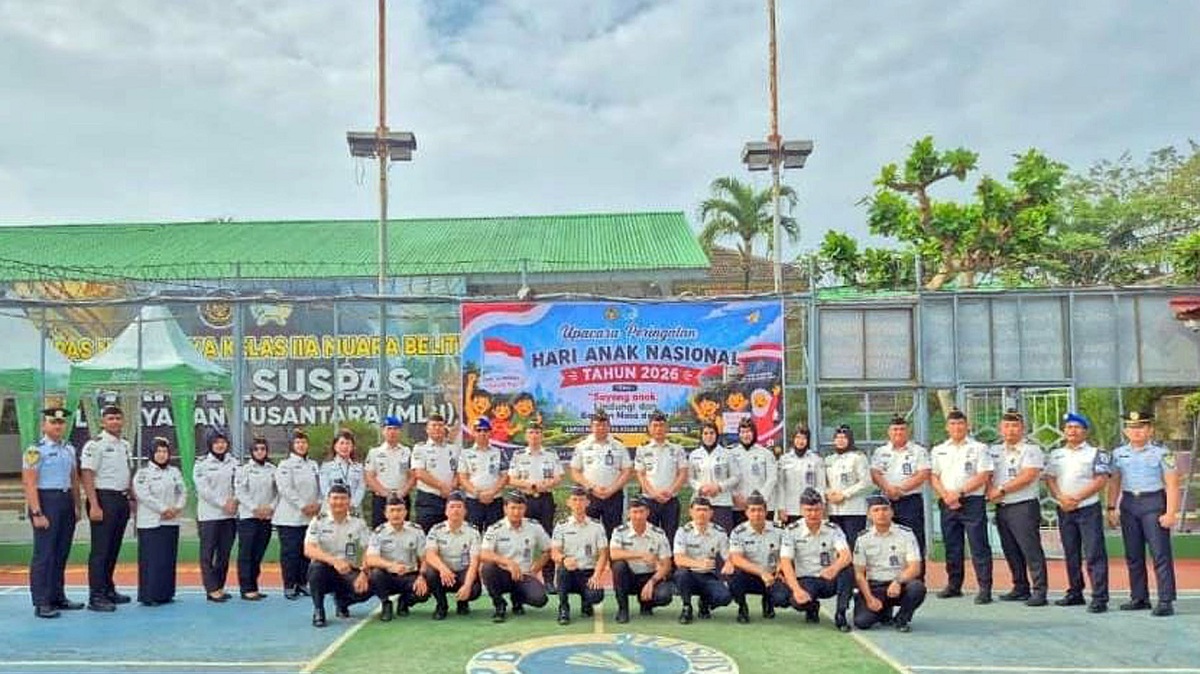 Semangat Hari Anak Nasional, Lapas Narkotika Muara Beliti Gelar Upacara Penuh Makna