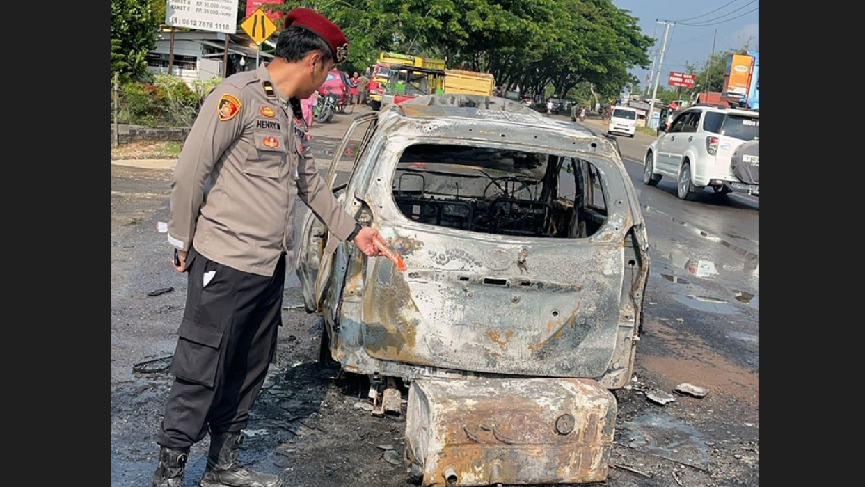 Tangki Modifikasi Penyebab Mobil Terbakar di Depan SPBU Rupit Muratara, ini Penjelasan Polisi