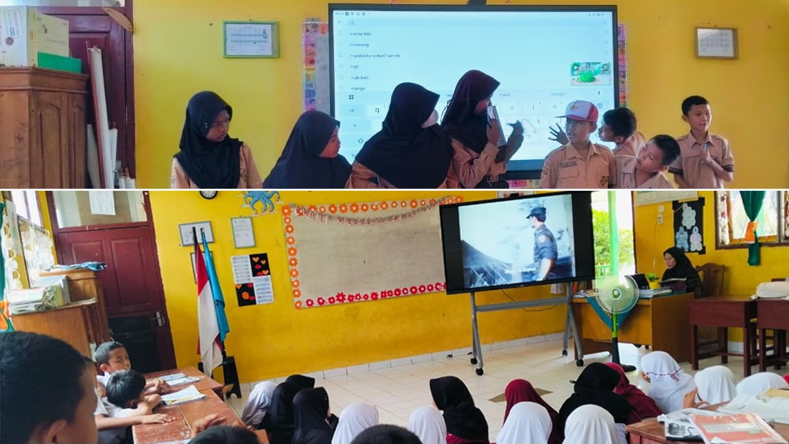 Terima Smart TV dari Pemerintah, SD Negeri 54 Lubuk Linggau Gunakan dengan Bijak