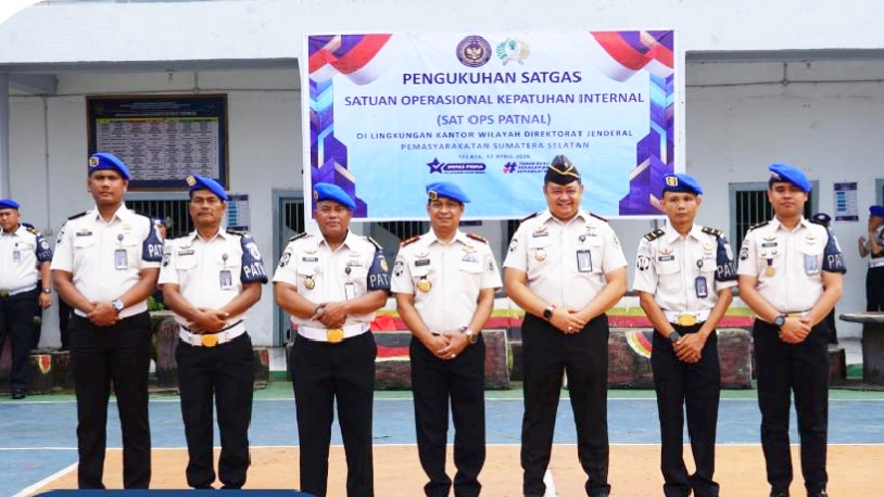 Lapas Narkotika Muara Beliti Resmi Kukuhkan Satops Patnal Ditjenpas Sumsel, Perkuat Pengawasan dan Integritas