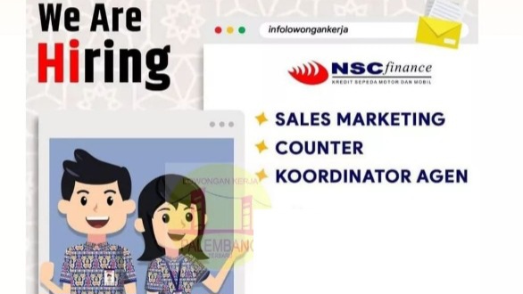 NSC Finance Palembang Buka Lowongan Kerja untuk 3 Posisi, Ini Syarat  yang Harus Dipenuhi 