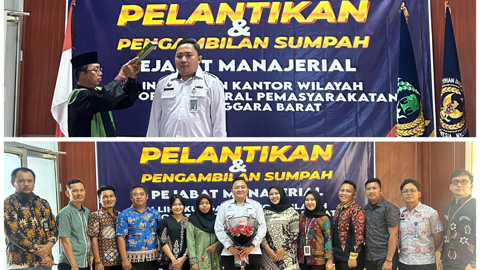 Roby Fernandez Resmi Dilantik Sebagai Kepala Bapas Kelas II Sumbawa Besar