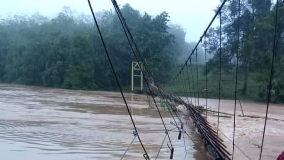 Gawat, Debit Air Sungai di Muratara Terus Meningkat, 20.000 Rumah Terendam, 7 Jembatan Gantung  Putus 