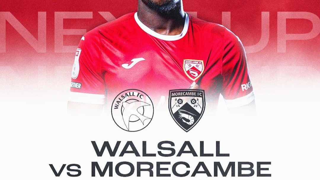 Prediksi Walsall vs Morecambe, League Two, Rabu 21 Februari 2024, Kick Off 02.45 WIB