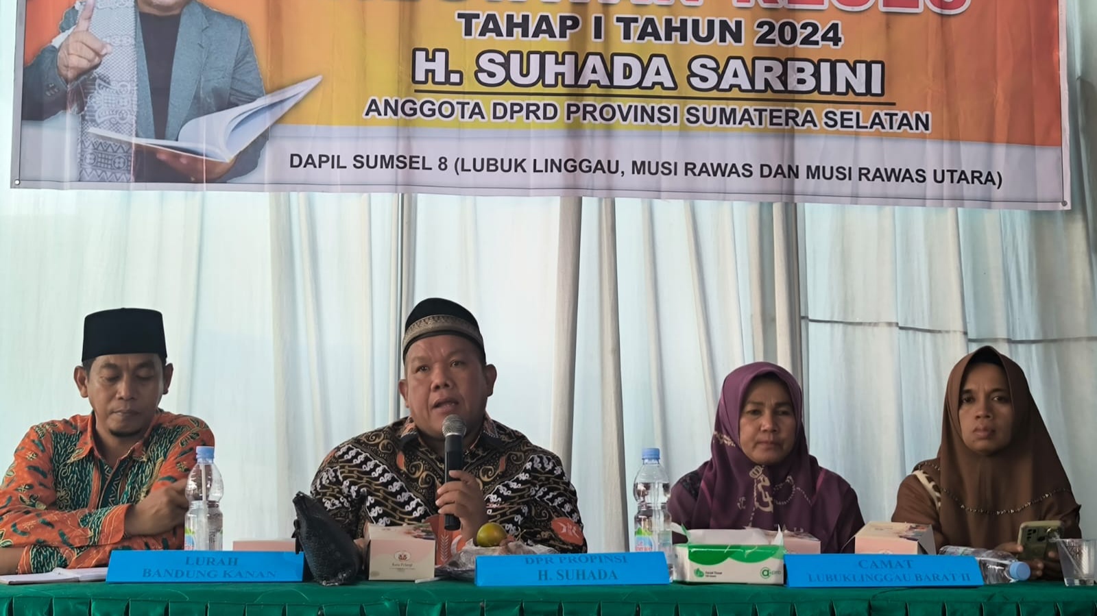 Serap Aspirasi Masyarakat, Anggota DPRD Provinsi Sumsel H Suhada Sukses Gelar Reses Tahap I Tahun 2024
