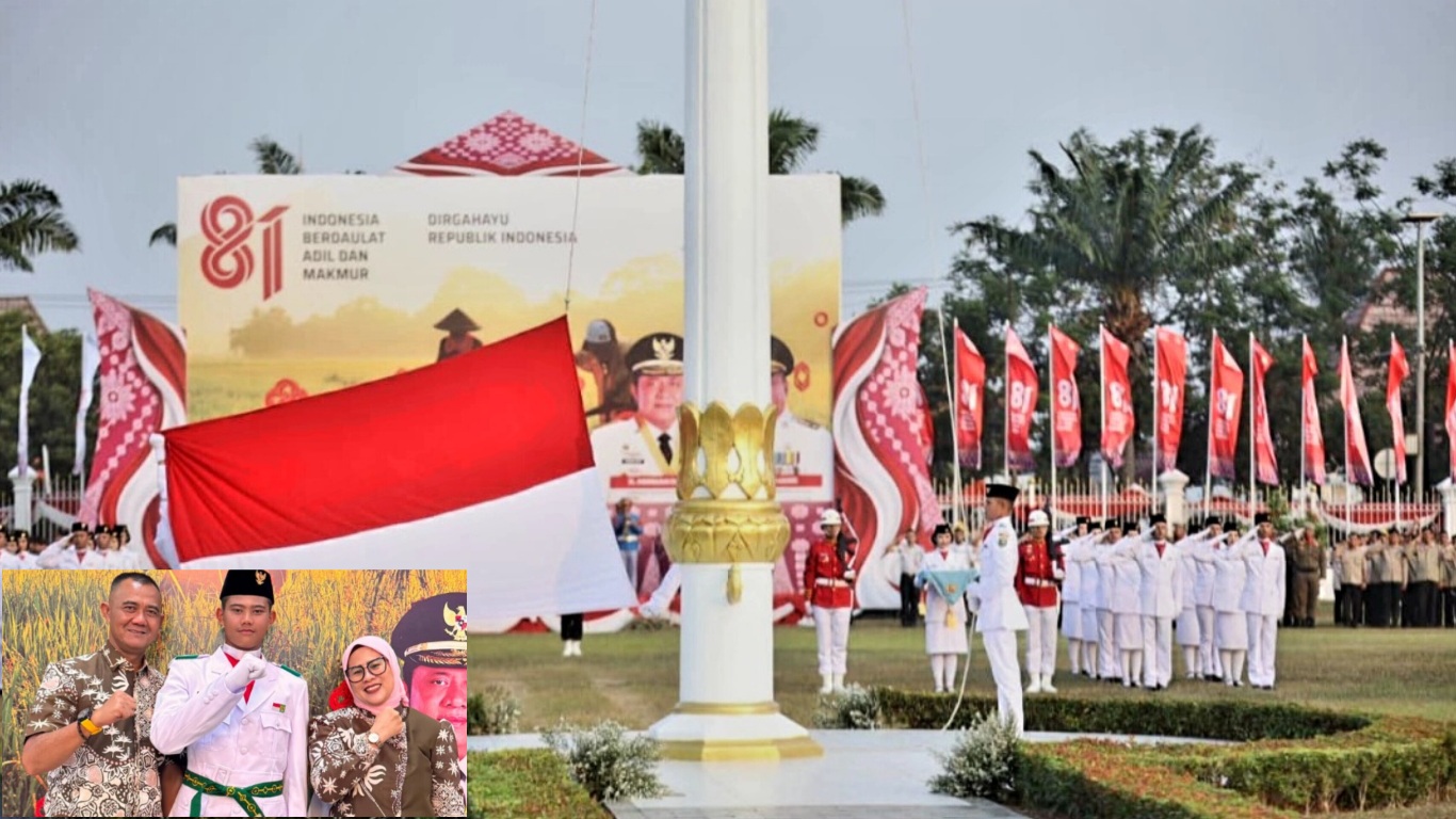 Bangga! Siswa MAN 1 Lubuk Linggau Kenzi Niscala Sudiar Jadi Petugas Penurunan Bendera HUT RI Tingkat Provinsi