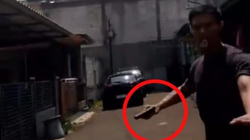 Viral Aksi Sok Jago Staf PN Depok Acungkan Pistol ke Tetangga Sembari Marah, Begini Endingnya