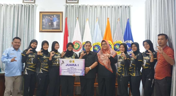 Juara POMNAS Sumatera Selatan, Tim Voli Putri UNPARI Wakil Sumsel di Padang