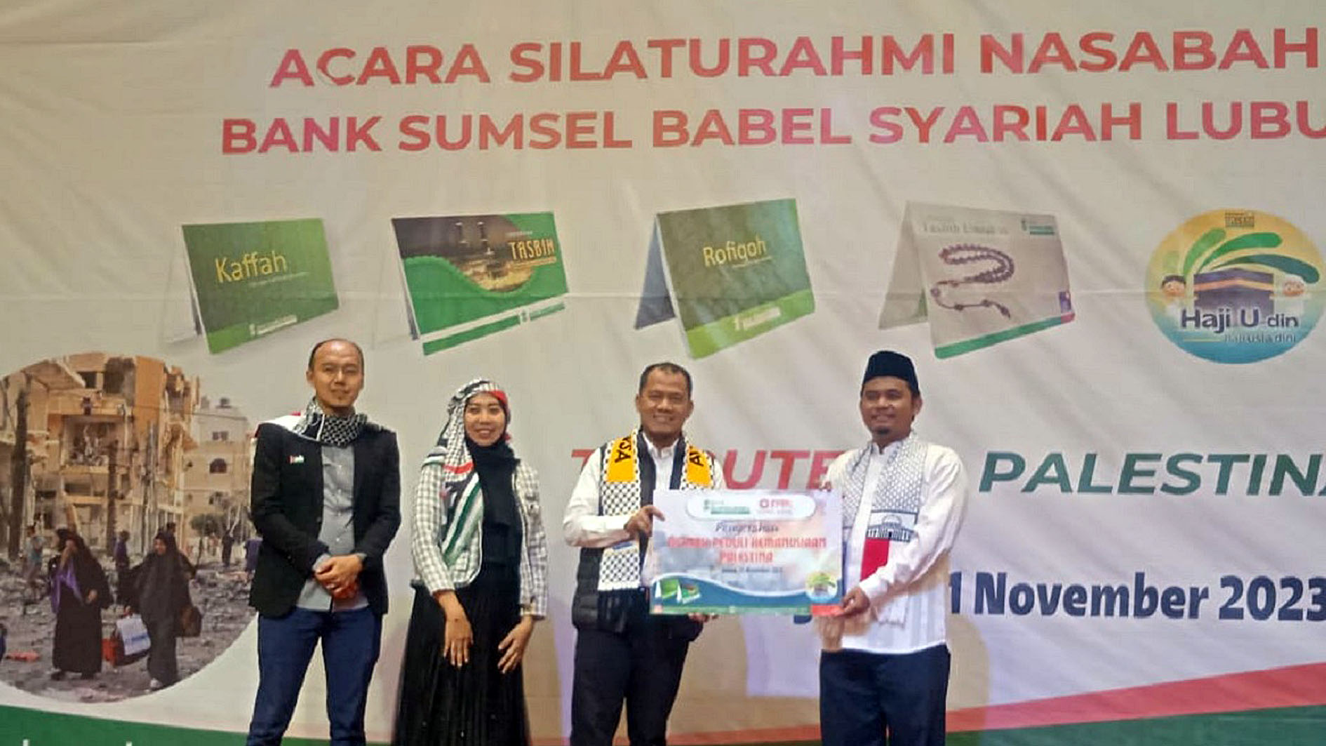 Peduli Palestina, Bank Sumsel Babel Syariah Cabang Lubuklinggau Adakan Silahturahmi Nasabah Top 100