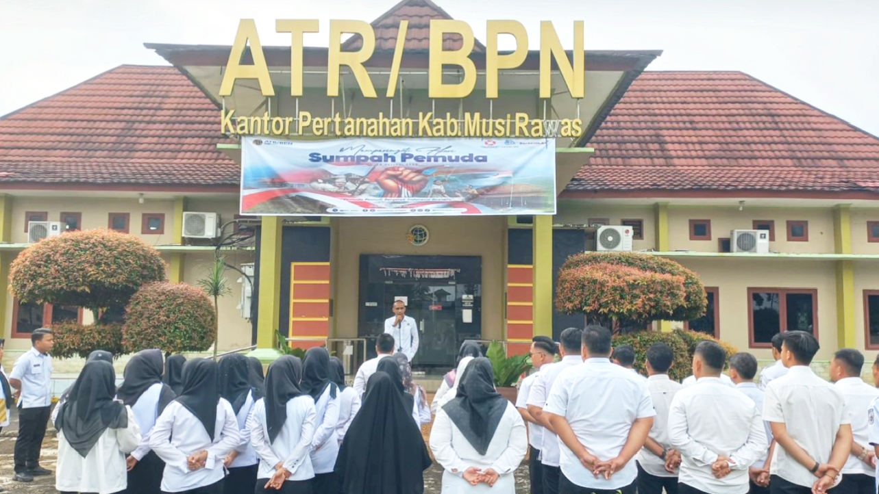 Tingkatkan Disiplin dan Pelayanan Publik, ATR/BPN Musi Rawas Gelar Apel Pagi, Ini yang Ditekankan