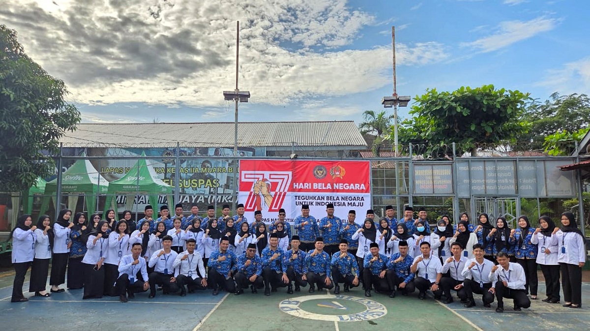 Lapas Narkotika Muara Beliti Perkuat Integritas ASN melalui Upacara Bela Negara