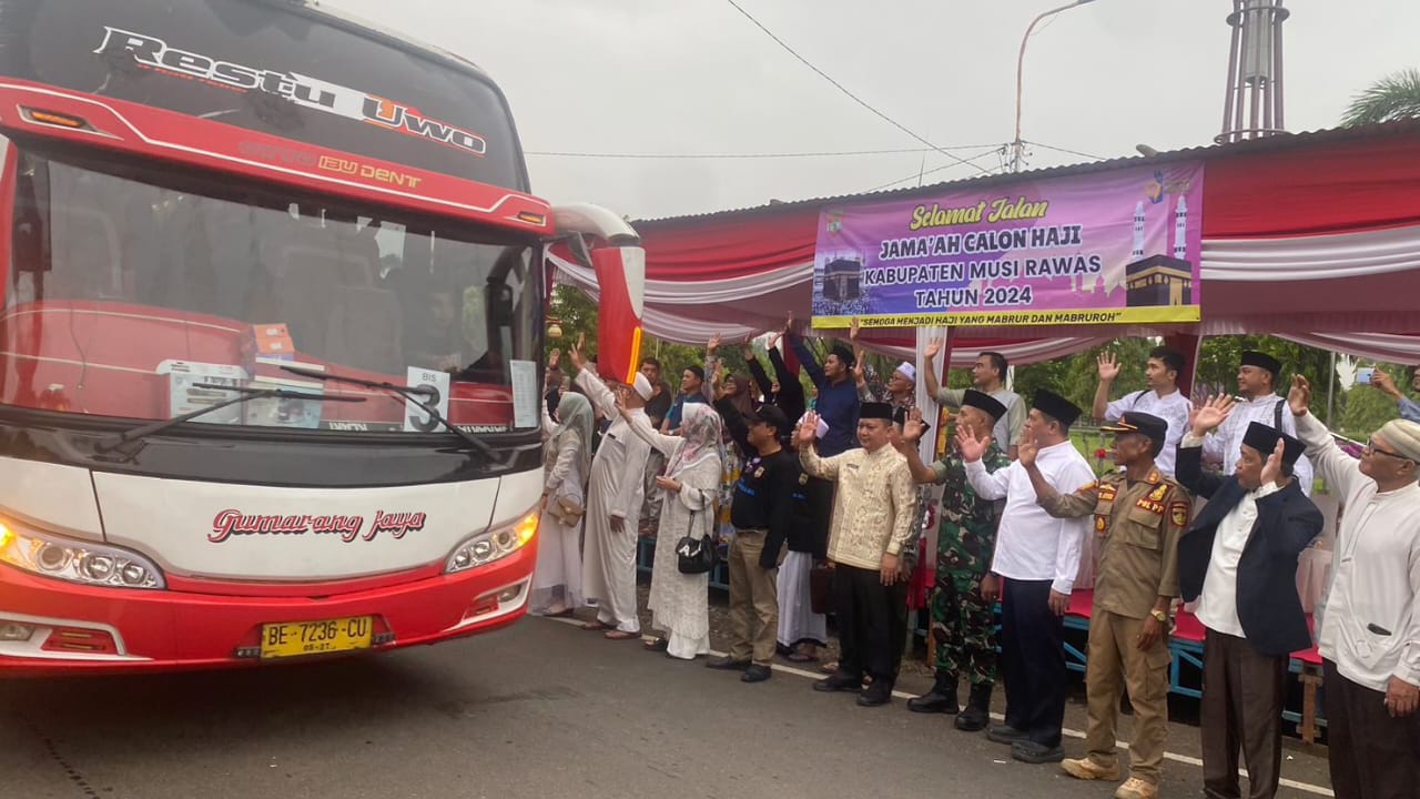 Kalapas Narkotika Kelas IIA Muara Beliti Hadiri Kegiatan Pemberangkatan JCH Musi Rawas Tahun 1445 H/2024 M