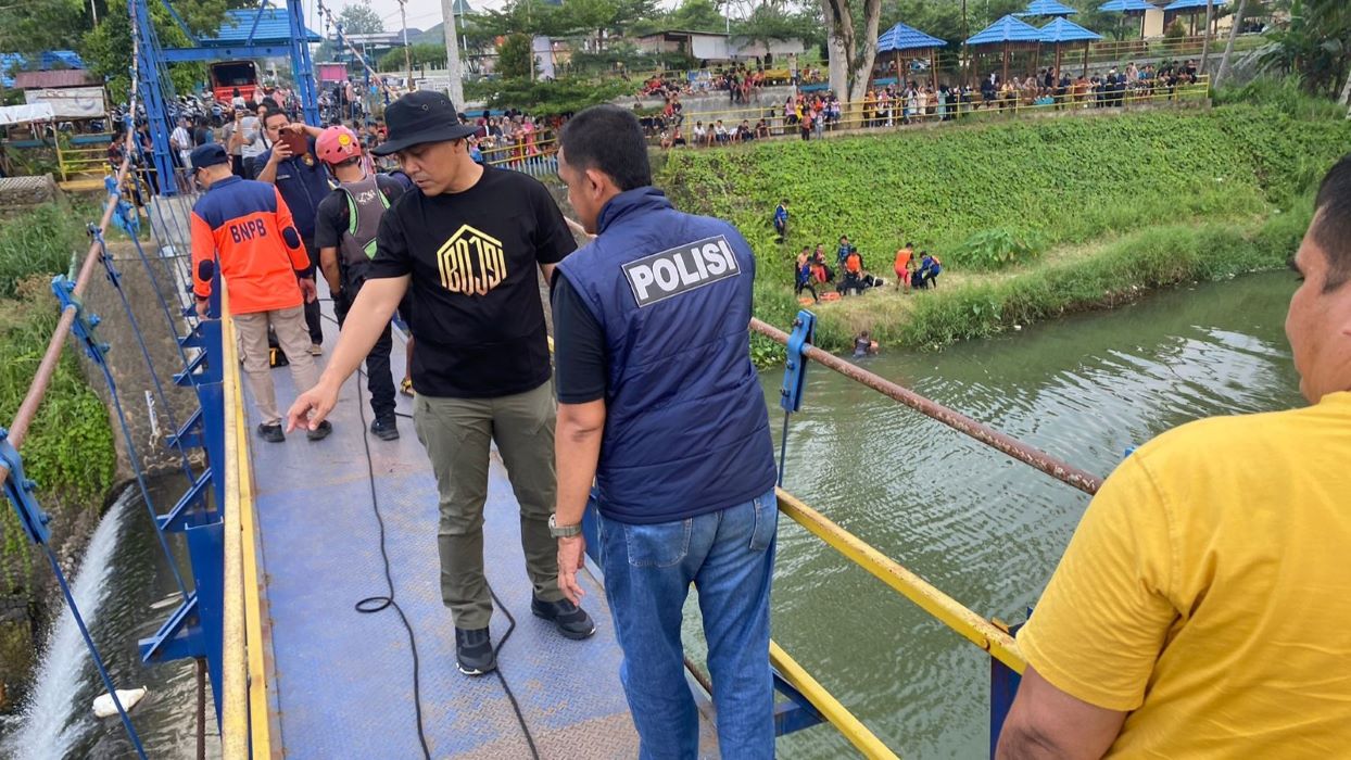 Terjun dari Jembatan, Pelajar SMK Negeri 4 Lubuk Linggau Tenggelam di Bendungan Watervang