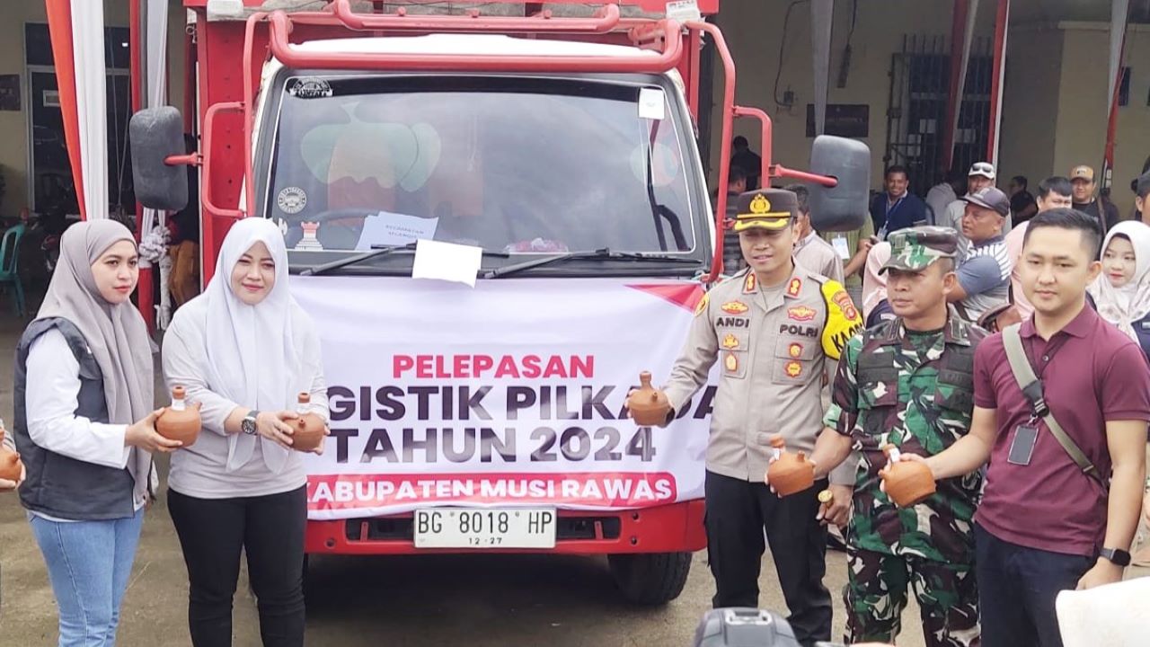 Logistik Pilkada Musi Rawas 2024 Sudah Didistribusikan, Dikawal Ketat Petugas