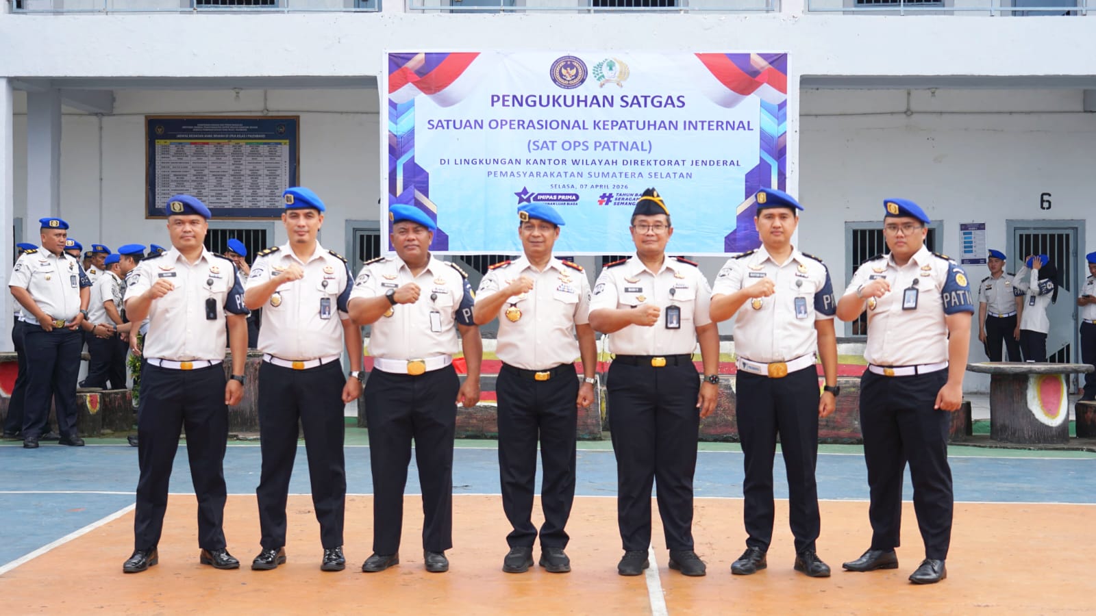 Lapas Lubuk Linggau Ikuti Pengukuhan Satopspatnal, Perkuat Pengamanan dan Integritas