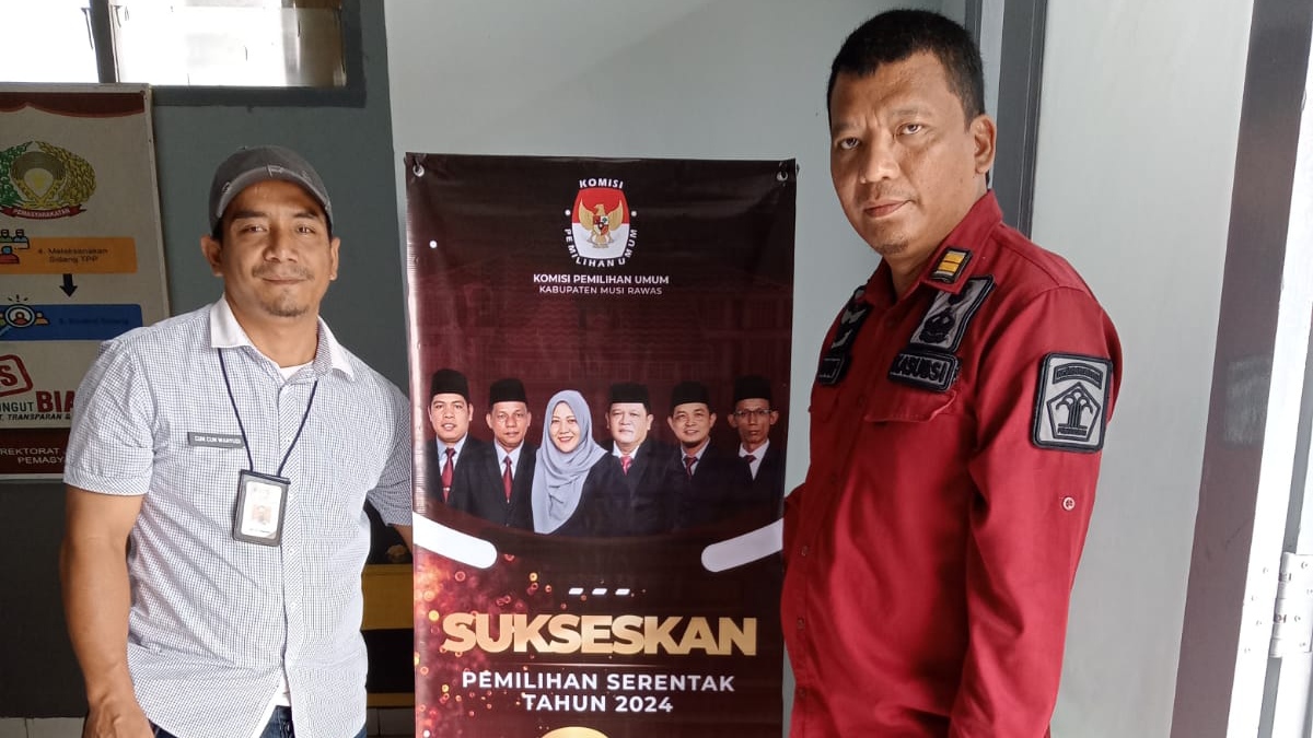 Pilkada 2024, KPU Musi Rawas Pasang Banner Pemberitahuan di Lapas Narkotika Kelas IIA Muara Beliti