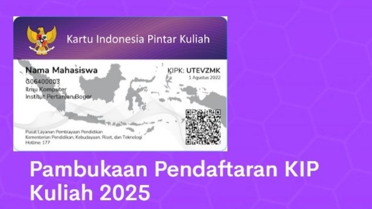 KIP Kuliah 2025 Dibuka, Buruan Daftar Berikut Link dan Syaratnya