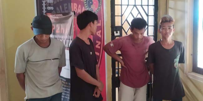 Viral di Medsos, Polisi Amankan 4 Pemalak di Kertapati