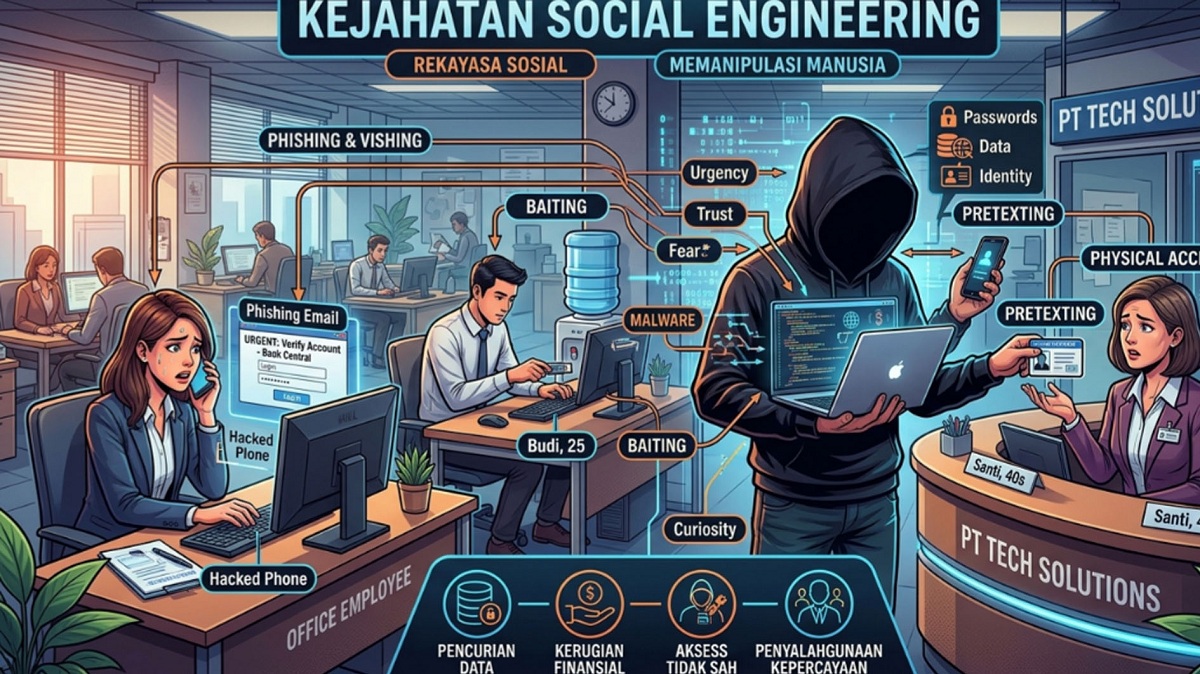 Kenali Modus Penipuan Social Engineering dan Cara Mencegahnya
