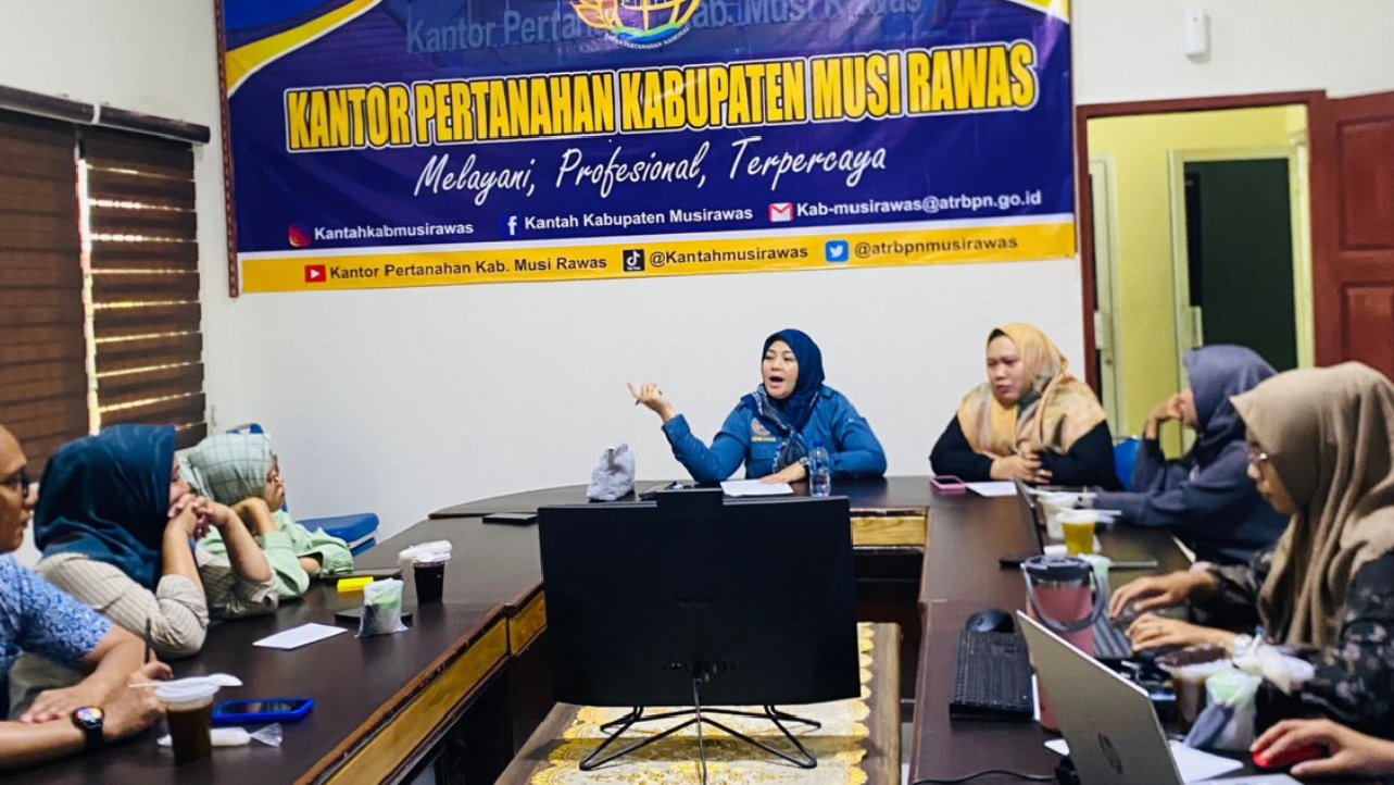 Tingkatkan Kualitas Pelayanan, ATR BPN Musi Rawas Adakan Evaluasi Kinerja Pegawai