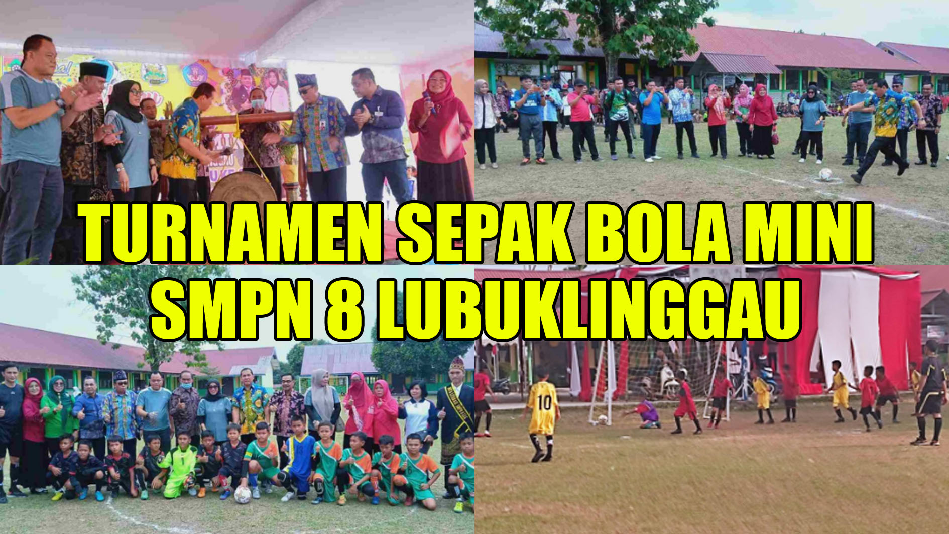 Junjung Tinggi Sportivitas, Turnamen Sepakbola Mini dan HUT ke 26 SMPN 8 Lubuklinggau Sukses Digelar