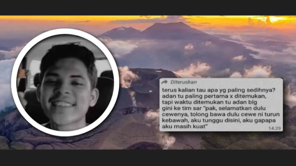 MERINDING, Kisah Muhammad Adan, Korban Erupsi Gunung Marapi, Gugur dengan Kebesaran Hatinya