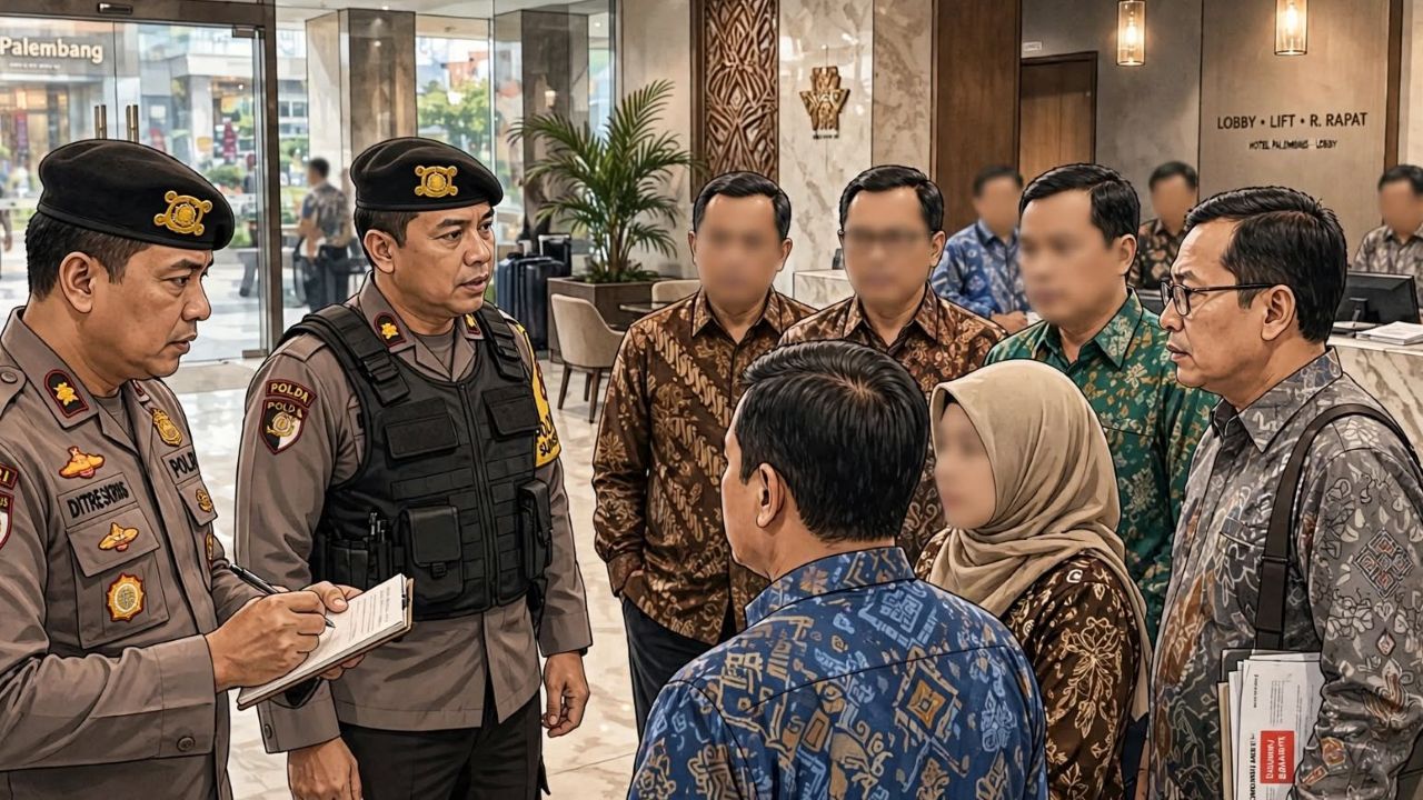 Heboh OTT Puluhan Kepala Sekolah Banyuasin di Palembang, Polda Sumsel Pers Rilis Sore ini