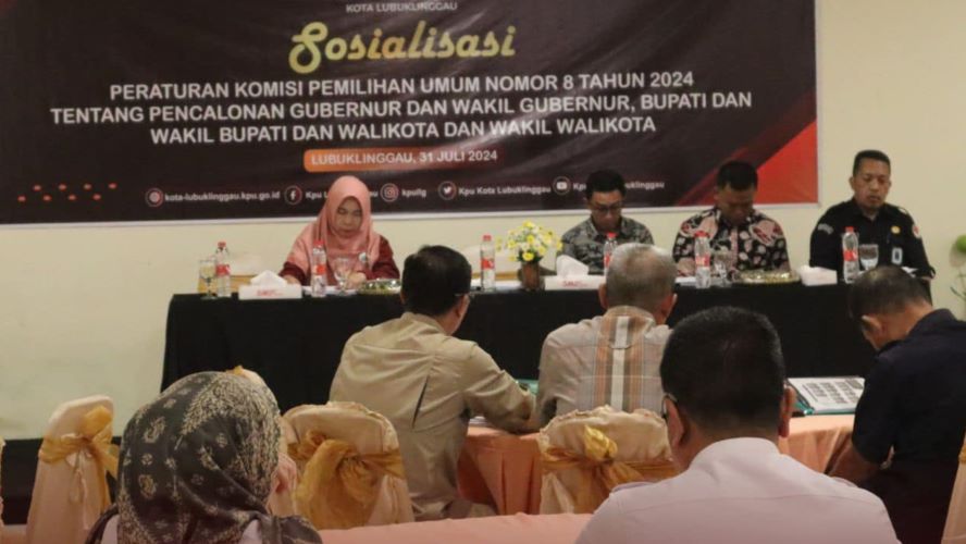 KPU Lubuk Linggau Sosialisasikan PKPU No.8 Tahun 2024 Tentang Pencalonan