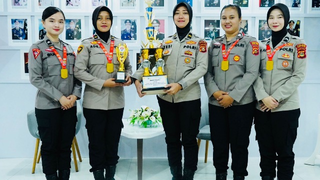 Polwan Cantik Polda Sumatera Selatan Jago Silat, Borong Medali Kejurnas Pencak Silat Menpora Cup II 2024