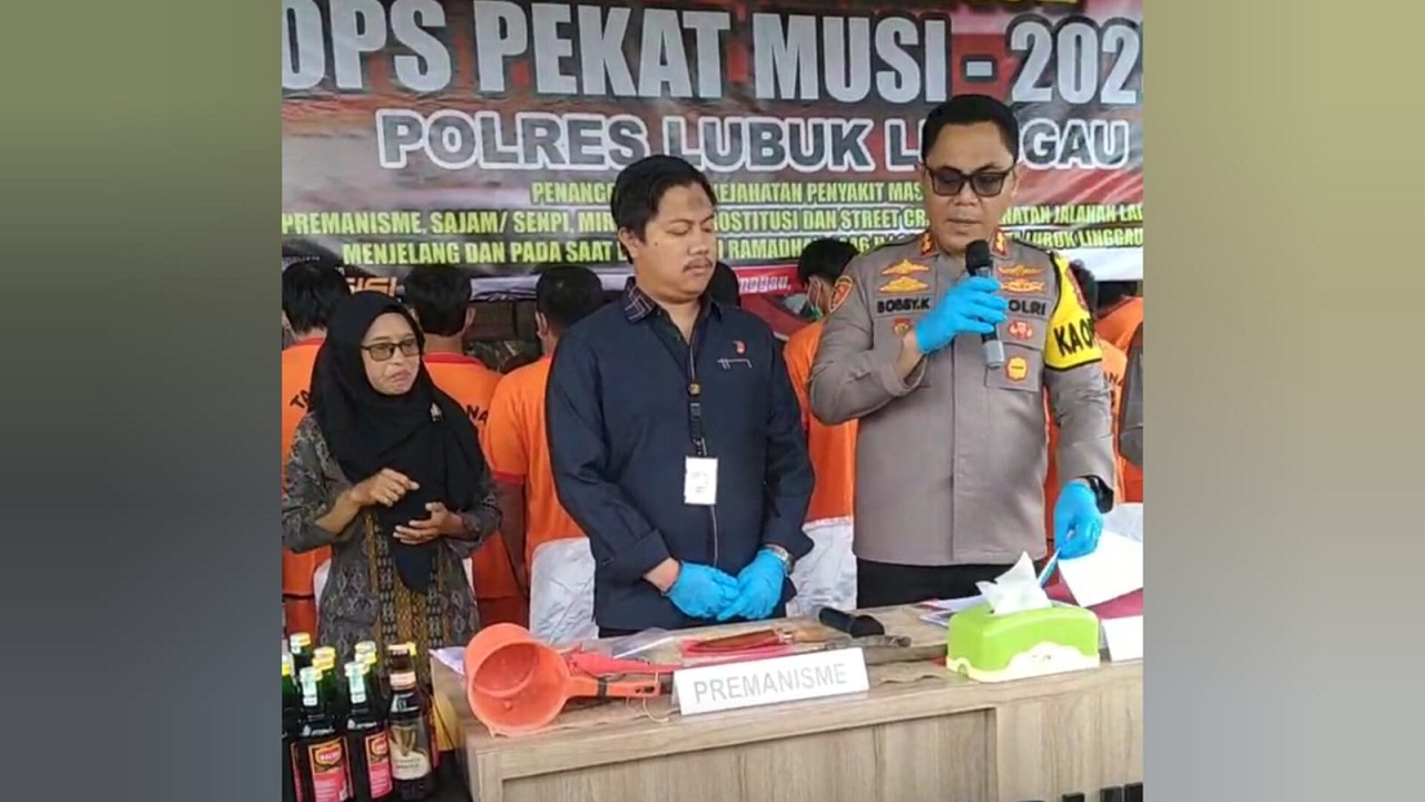 121 Tersangka Tidak Ditahan, Hasil Operasi Pekat Musi 2025 Polres Lubuk Linggau