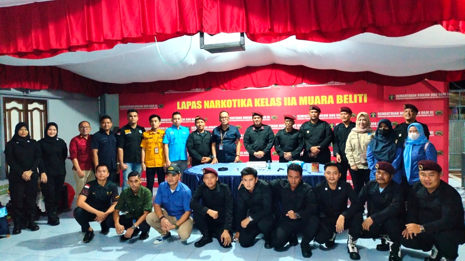 Wujudkan Sinergitas Bersama APH, Lapas Narkotika Muara Beliti Gandeng BNNK Gelar Razia Bersama