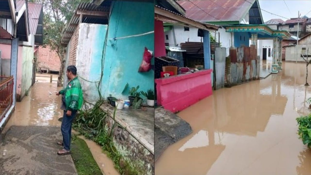Banjir Landa Lubuk Linggau, Puluhan Kepala Keluarga Terdampak