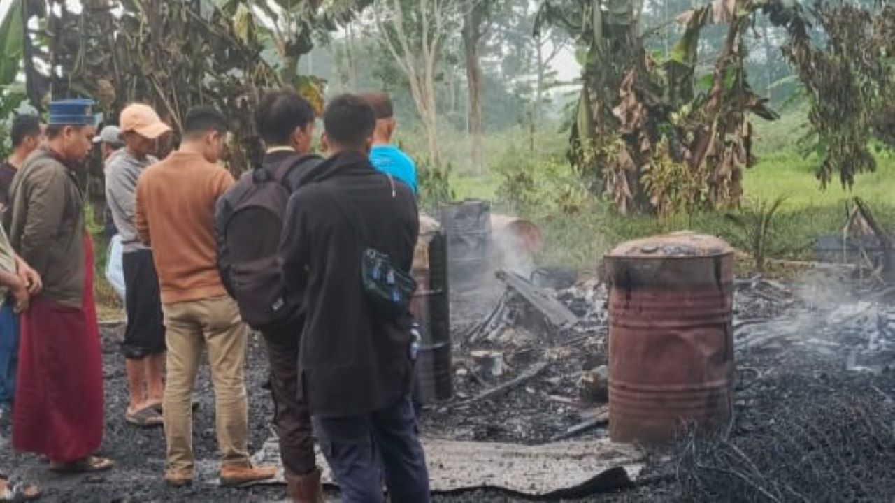 Bangunan Katering di Rawas Ilir Musi Rawas Utara Terbakar, 1 Tewas