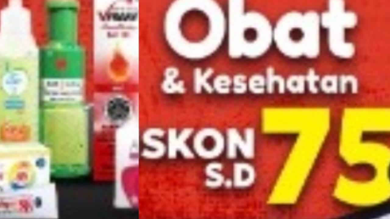 Diskon Obat dan Kesehatan Sampai 75 Persen, Periode 1 Sampai 15 Desember 2023 di Indomaret