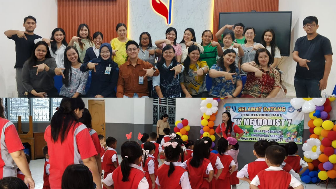 Ciptakan Suasana Ceria, TK Methodist 7 Lubuk Linggau Sambut Siswa Baru dengan MPLS Kreatif