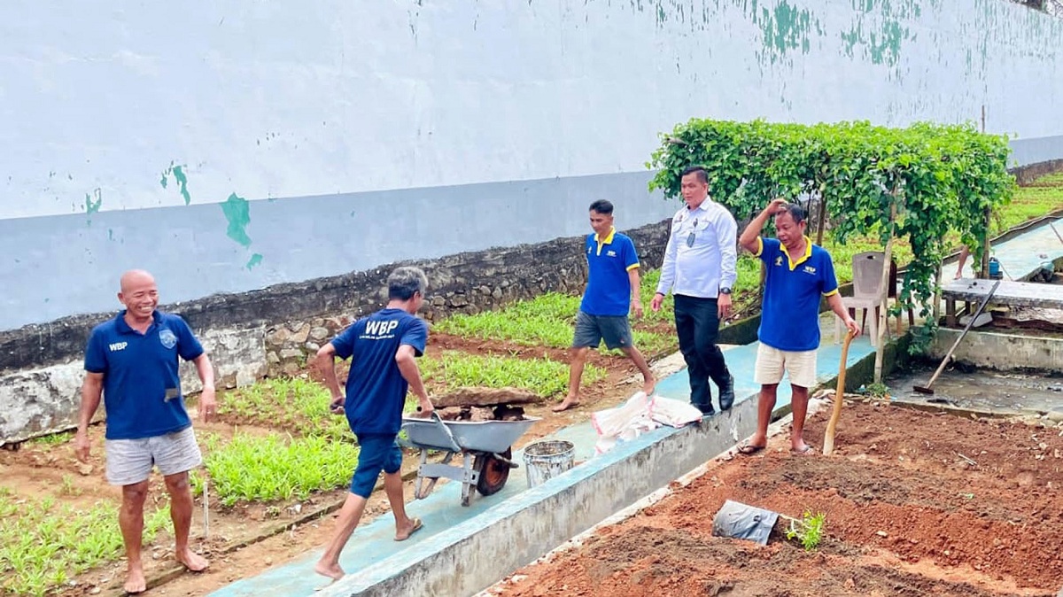 Sinergi Pembinaan dan Ketahanan Pangan, Lapas Narkotika Muara Beliti Buka Area Pertanian Baru