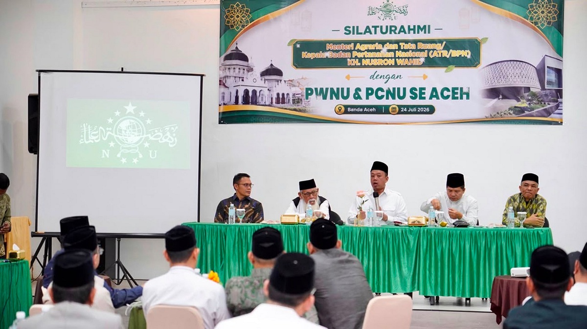Menteri Nusron Ajak PWNU dan PCNU Se-Aceh Percepat Sertipikasi Tanah Wakaf