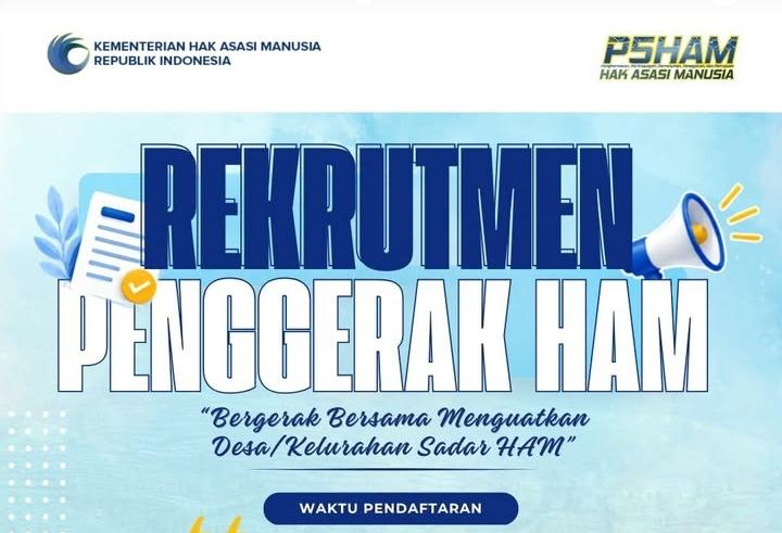 Seleksi Penggerak HAM Dibuka 20 Juni 2026, Apa Saja Tugasnya?