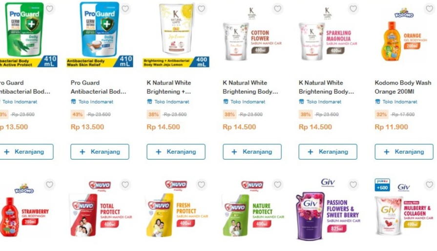 DISKON Produk Sabun Mandi di Indomaret 12.12