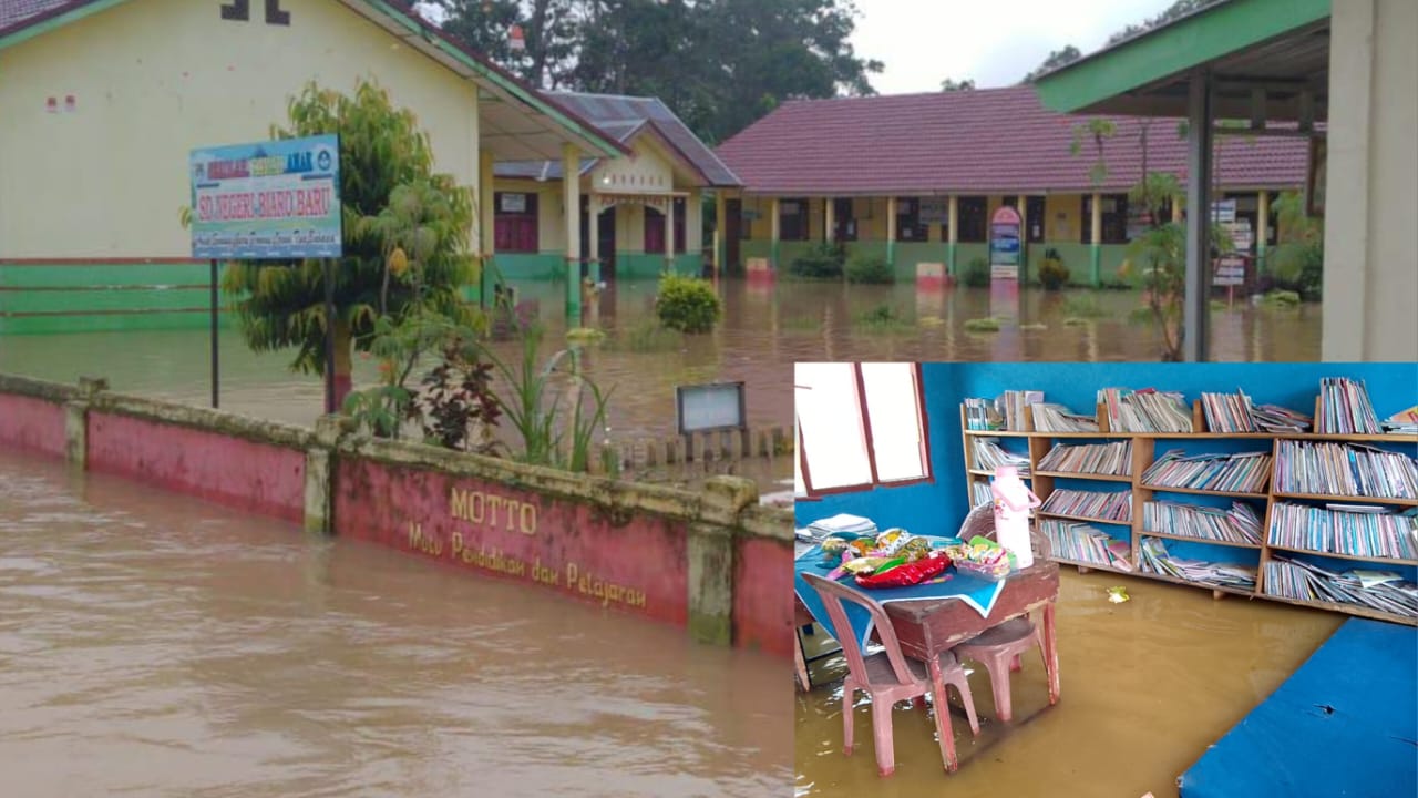 Puluhan Sekolah di Muratara Terendam Banjir, Berikut Daftarnya 
