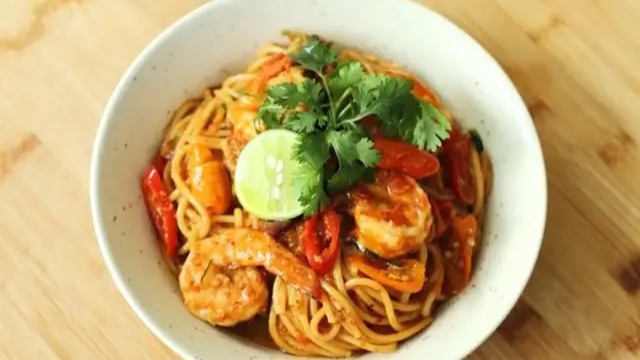 Perpaduan Unik Antara Makanan Italia dan Thailand, Ini resep Tomyum Spaghetti, Wajib Dicoba