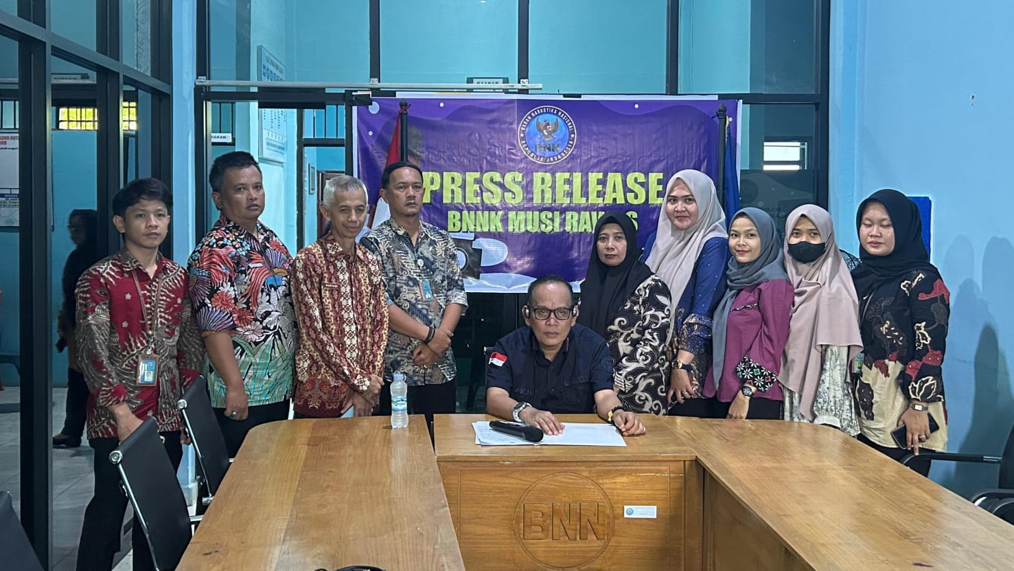 Wujudkan Indonesia Bersinar, BNNK Musi Rawas Gelar Press Release Akhir Tahun 2024