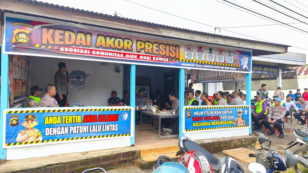 Polres Musi Rawas Gandeng Ojek Pangkalan Wujudkan Kamseltibcar Lantas