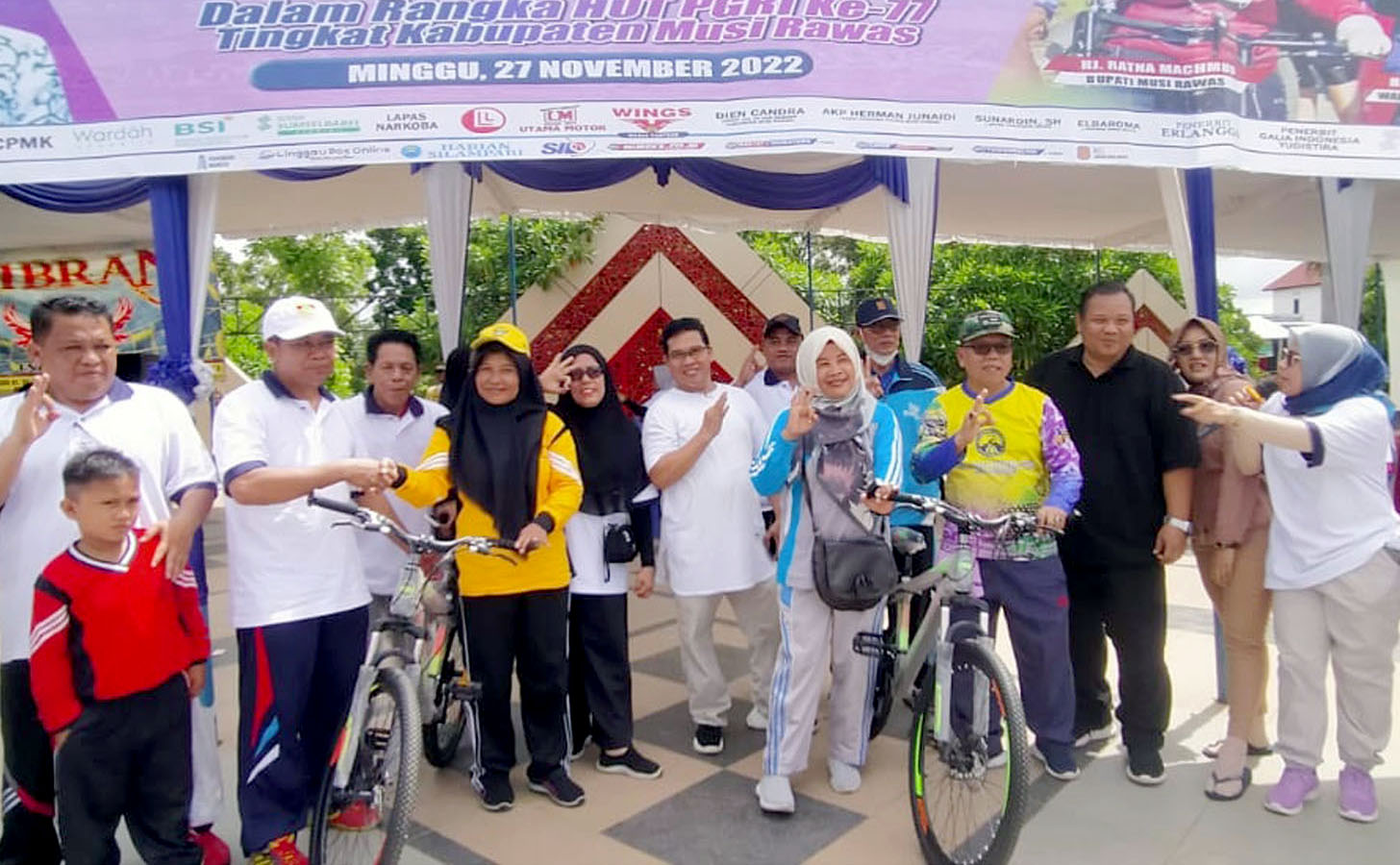 Jalan Sehat dan Sepeda Santai HUT Guru di Musi Rawas, Berikut Nama Penerima Doorprize