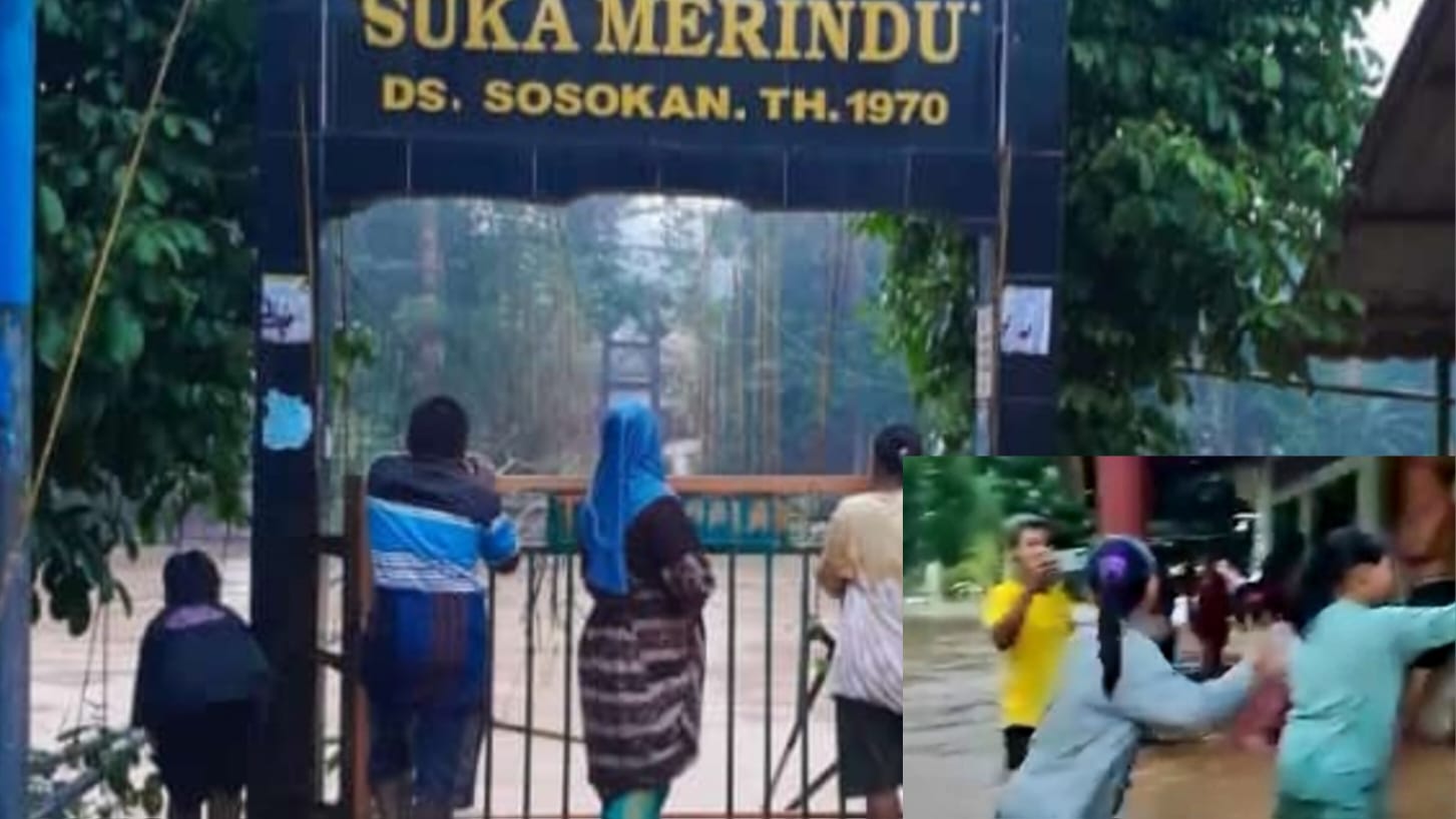 Warga Bantaran Sungai di Muratara Wajib Waspada, Air Datang Tiba-tiba, Jembatan Gantung Putus 