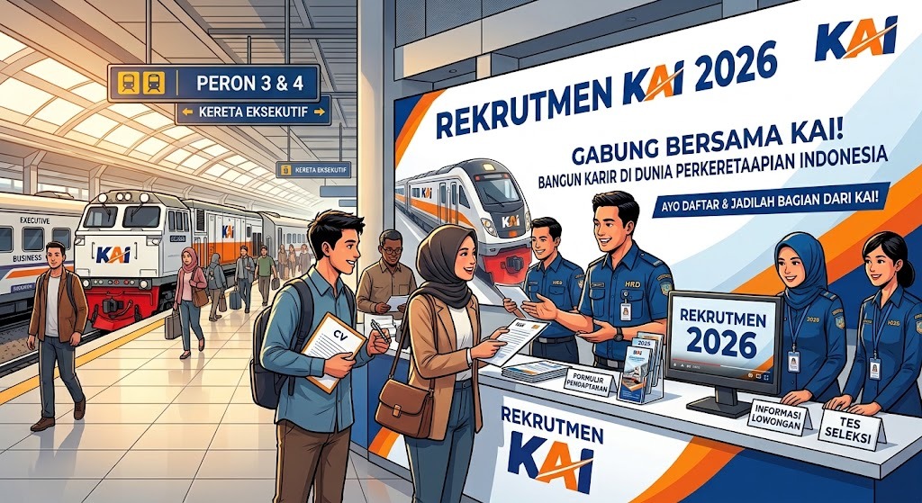 Rekrutmen KAI September 2026 Lulusan SLTA-S1 Bisa Daftar, Cek Formasi dan Syaratnya