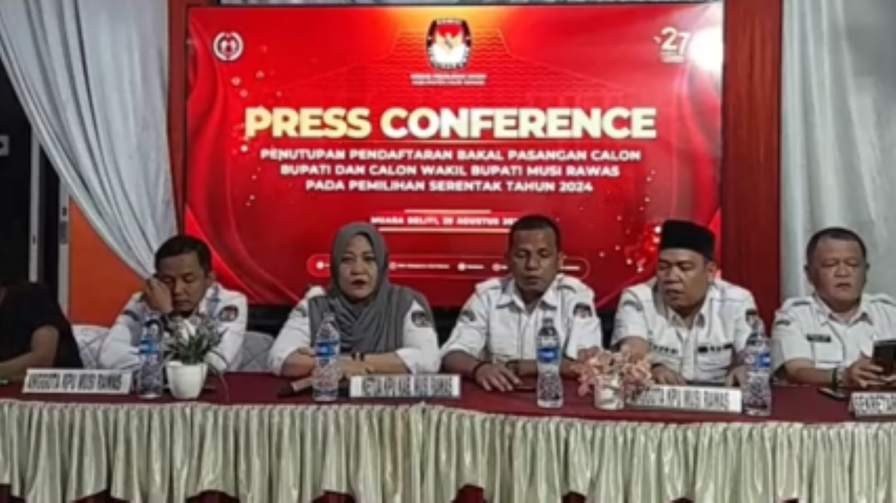 KPU Musi Rawas Umumkan 2 Bakal Paslon yang Daftar Pilkada 2024